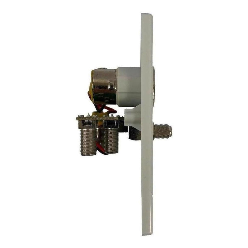 Load image into Gallery viewer, Iluma 12V TV Antenna Wall Plate Signal Booster Amplifier & Power Supply White