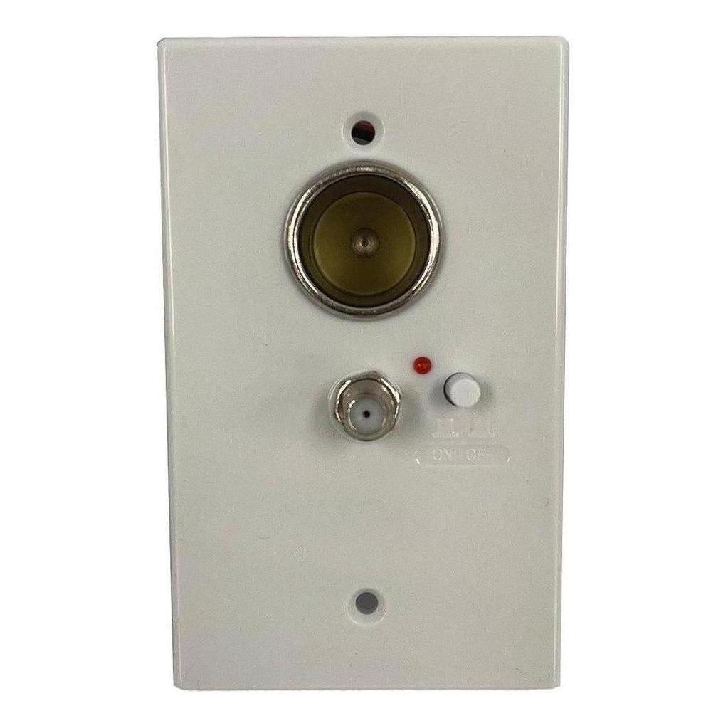 Iluma 12V TV Antenna Wall Plate Signal Booster Amplifier Power
