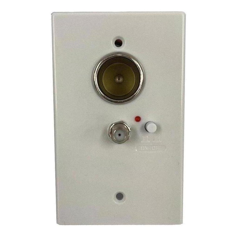 Load image into Gallery viewer, Iluma 12V TV Antenna Wall Plate Signal Booster Amplifier & Power Supply White