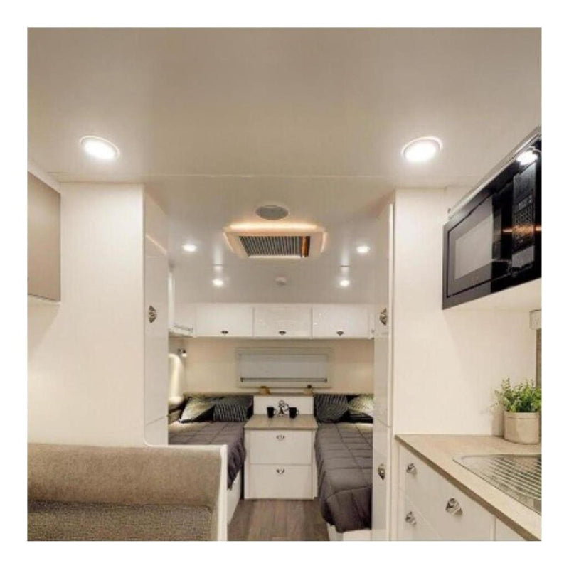 Load image into Gallery viewer, Iluma 12v Slimline LED Downlight 76mm Cool White Light - Black