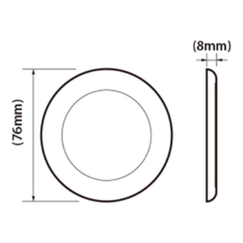 Load image into Gallery viewer, Iluma 12v Slimline LED Downlight 76mm Cool White Light - Chrome