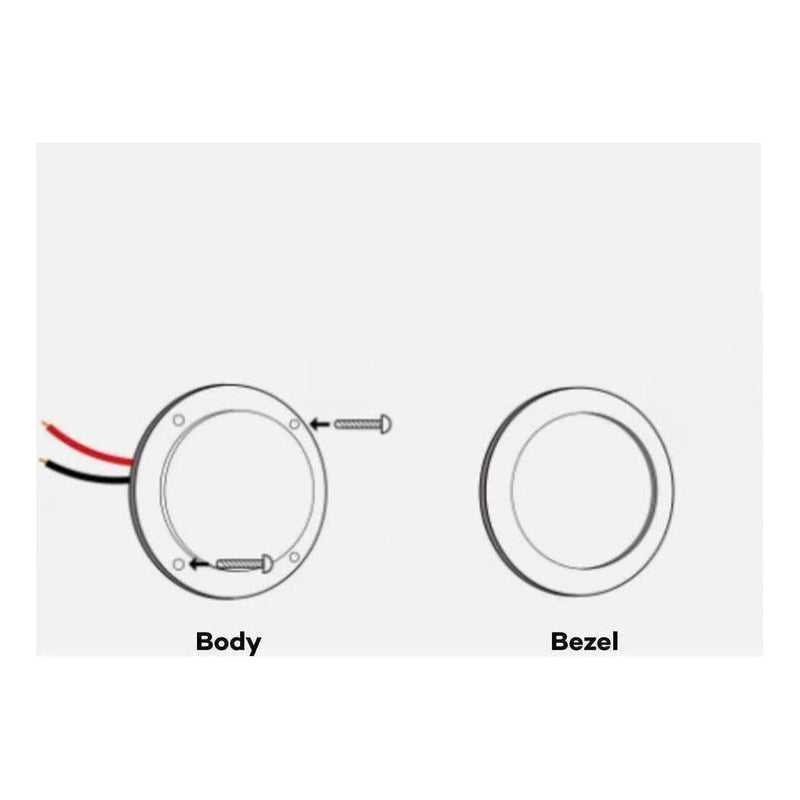 Load image into Gallery viewer, Iluma 12v Slimline LED Downlight 76mm Warm White Light, White