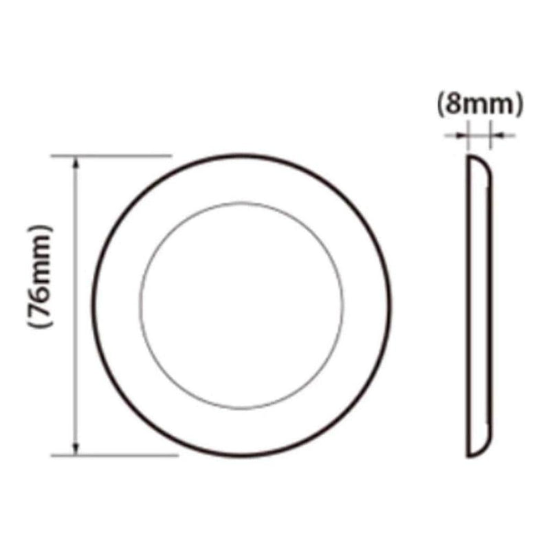 Load image into Gallery viewer, Iluma 12v Slimline LED Downlight 76mm Warm White Light, White