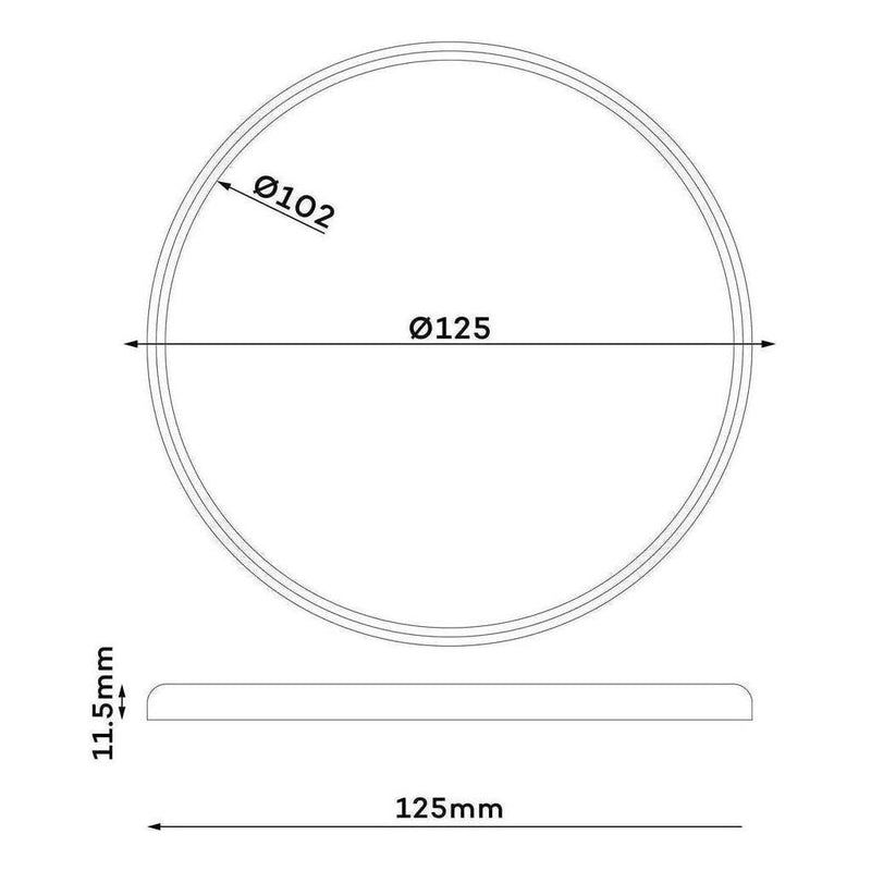 Load image into Gallery viewer, Iluma 12v Slimline Touch Dimmable LED Downlight 6000k 125mm White