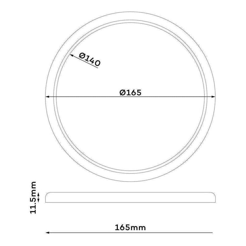Load image into Gallery viewer, Iluma 12v Slimline Touch Dimmable LED Downlight 6000k 165mm White