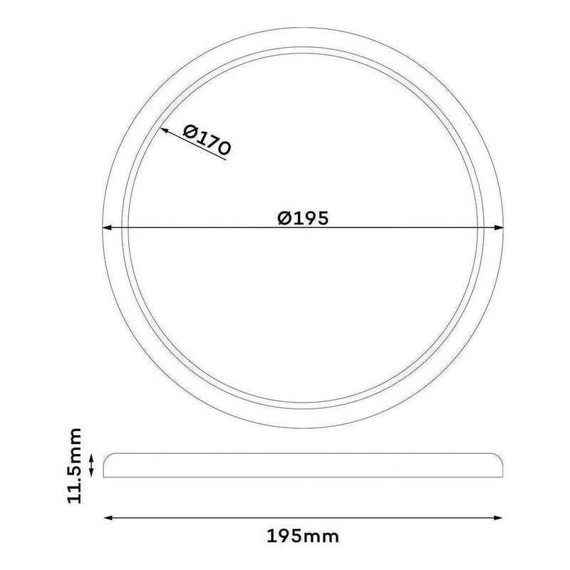 Load image into Gallery viewer, Iluma 12v Slimline Touch Dimmable LED Downlight 6000k 195mm Chrome