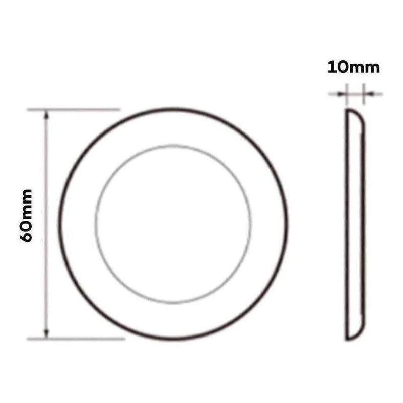 Load image into Gallery viewer, Iluma 12v Slimline Touch On / Off LED Downlight 60mm Cool White Light - Chrome