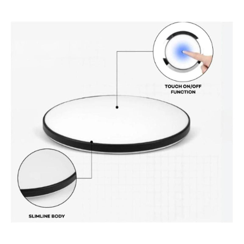 Load image into Gallery viewer, Iluma 12v Slimline Touch On / Off LED Downlight Blue / White Light 140mm Chrome