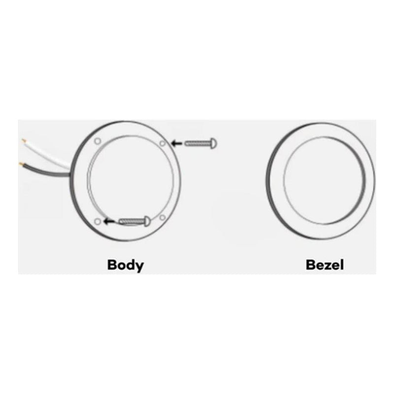 Load image into Gallery viewer, Iluma 12v Slimline Touch On / Off LED Downlight Blue / White Light 140mm Chrome