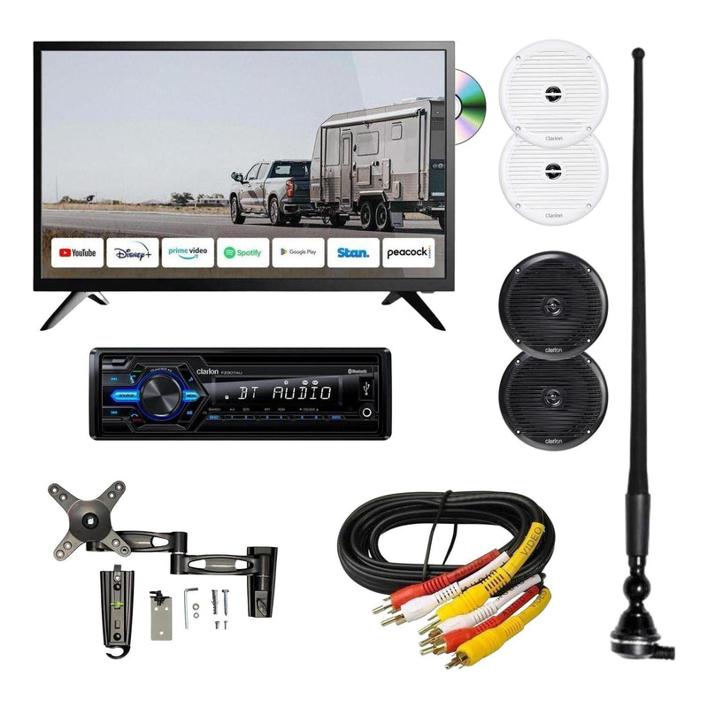 Load image into Gallery viewer, Iluma 32" 80cm Smart TV/DVD Combo With Clarion Radio & Clarion Speakers Complete Package