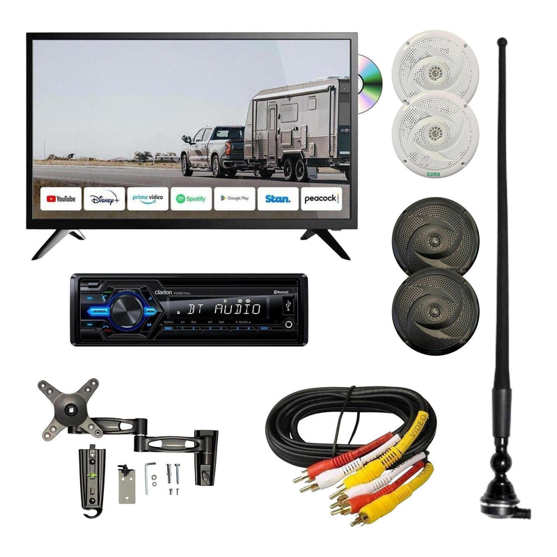 Load image into Gallery viewer, Iluma 32" 80cm Smart TV/DVD Combo With Clarion Radio & Iluma Speakers Complete package