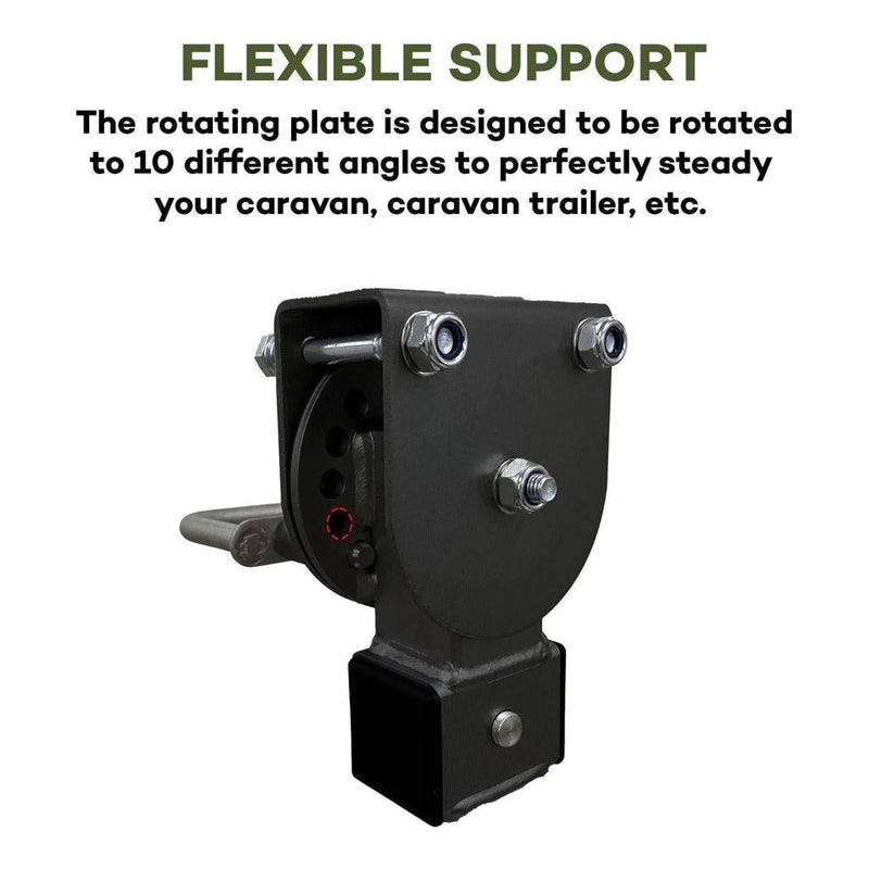 Load image into Gallery viewer, Iluma Drop Down Stabilizer leg Corner Steadies 420mm Black