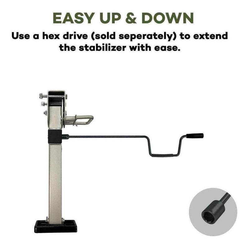 Load image into Gallery viewer, Iluma Drop Down Stabilizer leg Corner Steadies 620mm Zinc