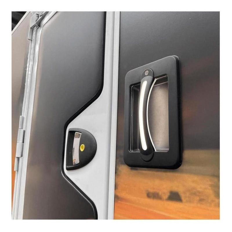 Load image into Gallery viewer, Iluma Led Dimmable Grab Handle White Light with Blue Night Light Black Bargman Style