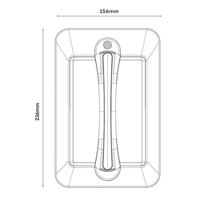 Load image into Gallery viewer, Iluma Led Dimmable Grab Handle White Light with Blue Night Light Black Bargman Style