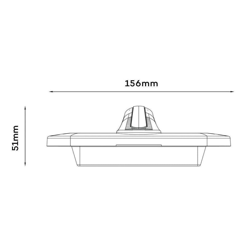 Load image into Gallery viewer, Iluma Led Dimmable Grab Handle White Light with Blue Night Light Black Bargman Style