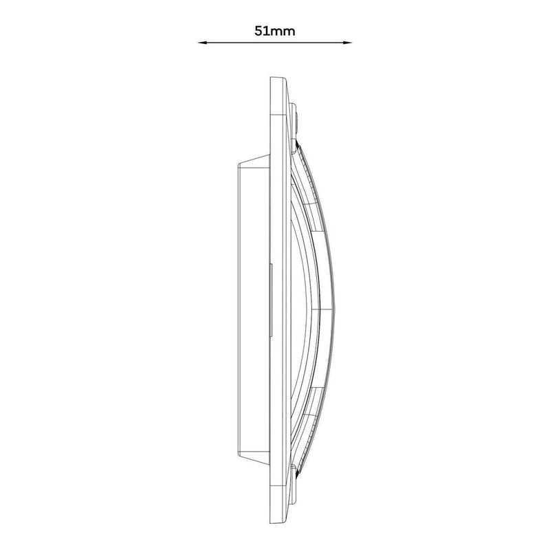 Load image into Gallery viewer, Iluma Led Dimmable Grab Handle White Light with Blue Night Light Black Bargman Style