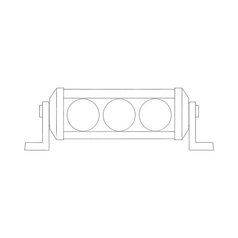 Load image into Gallery viewer, Iluma Light Bar 3W Cree 3 LED 4.5" 111mm Length Flood Beam Black