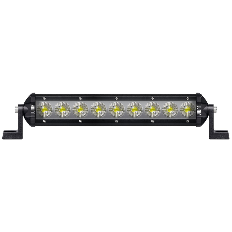 Load image into Gallery viewer, Iluma Light Bar 3W Cree 9 LED Amber/White Bug Light 11" 279mm Length Flood Beam Black