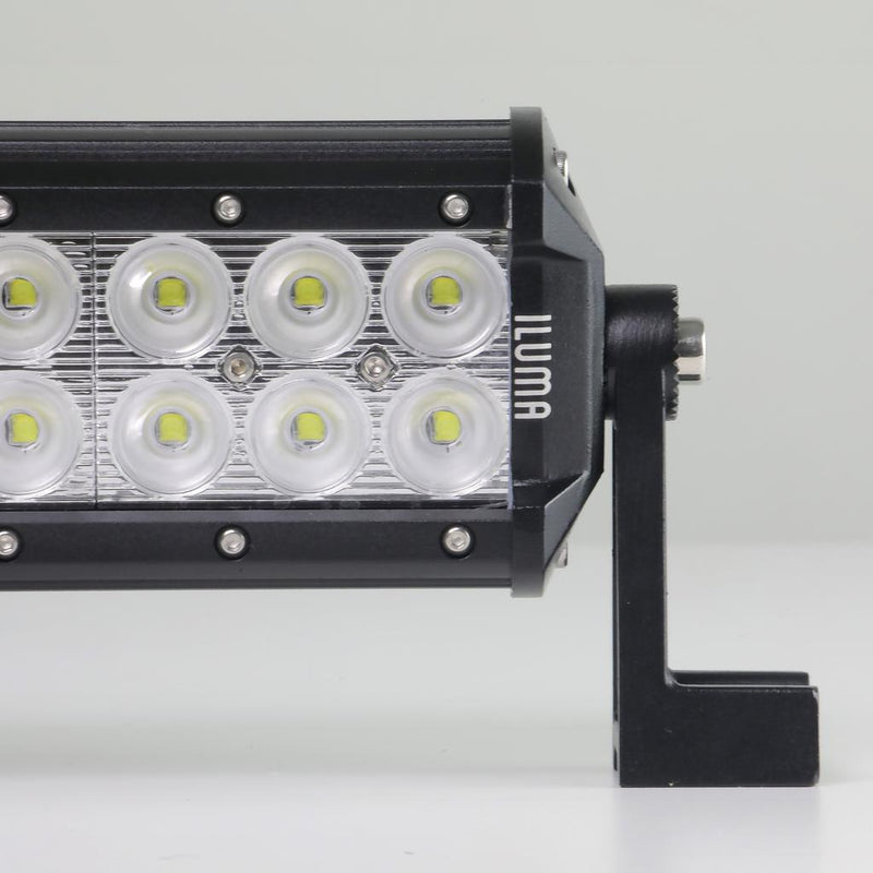 Load image into Gallery viewer, Iluma Light Bar Double Row 3W Cree 24 LED 11.8" 300mm Length Flood Beam Black