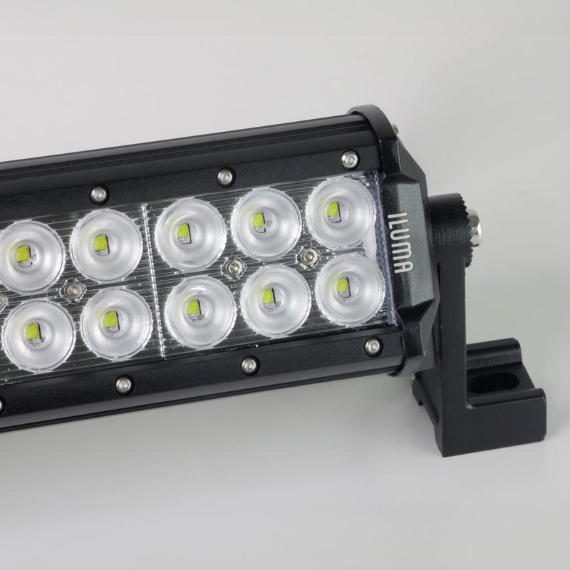 Load image into Gallery viewer, Iluma Light Bar Double Row 3W Cree 24 LED 11.8" 300mm Length Flood Beam Black