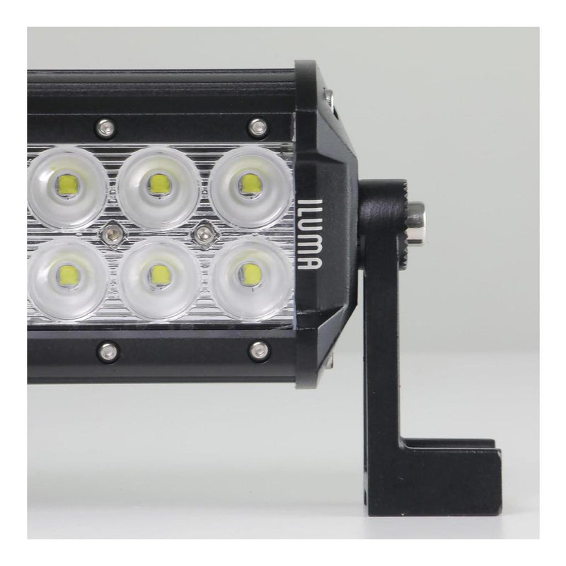Load image into Gallery viewer, Iluma Light Bar Double Row 3W Cree 6 LED 3.8" 96mm Length Flood Beam Black