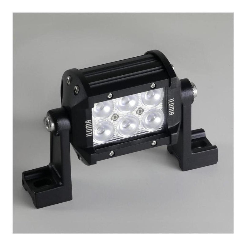 Load image into Gallery viewer, Iluma Light Bar Double Row 3W Cree 6 LED 3.8" 96mm Length Flood Beam Black