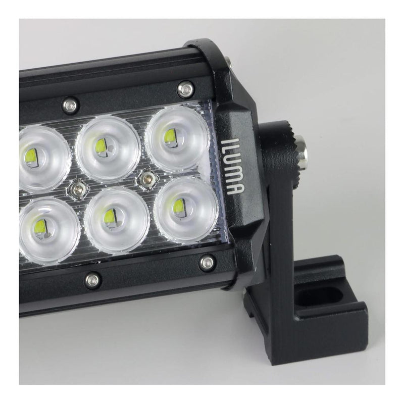 Load image into Gallery viewer, Iluma Light Bar Double Row 3W Cree 6 LED 3.8" 96mm Length Flood Beam Black