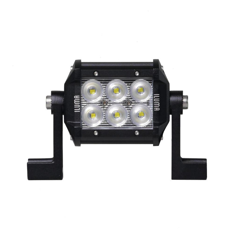 Load image into Gallery viewer, Iluma Light Bar Double Row 3W Cree 6 LED 3.8" 96mm Length Flood Beam Black