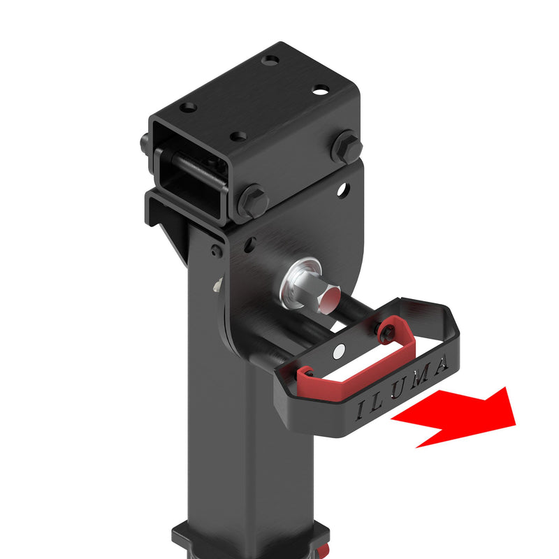 Load image into Gallery viewer, Iluma Telescopic Drop Down Stabilizer leg Corner Steadies 550 - 880mm Black