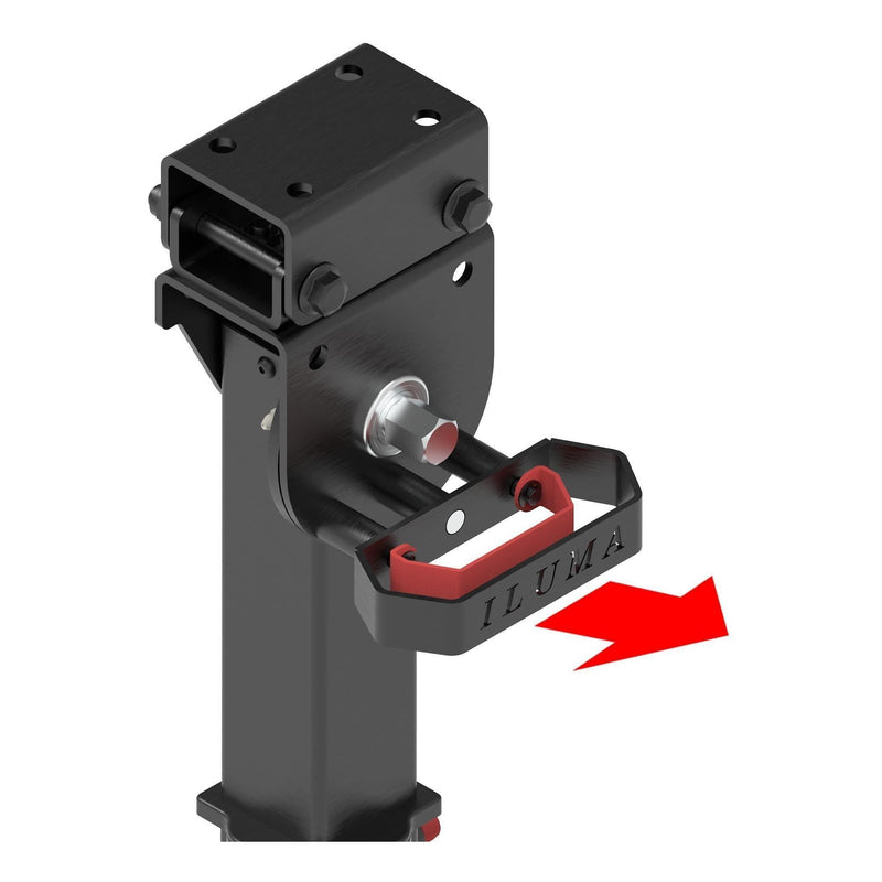 Load image into Gallery viewer, Iluma Telescopic Drop Down Stabilizer leg Corner Steadies 550 - 880mm Black