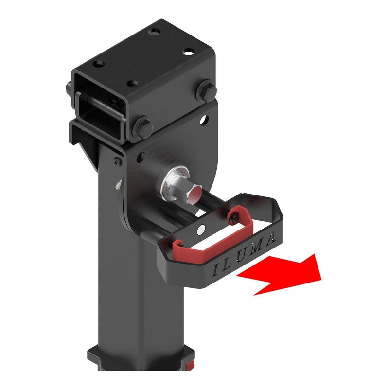 Load image into Gallery viewer, Iluma Telescopic Drop Down Stabilizer leg Corner Steadies 550 - 880mm Black