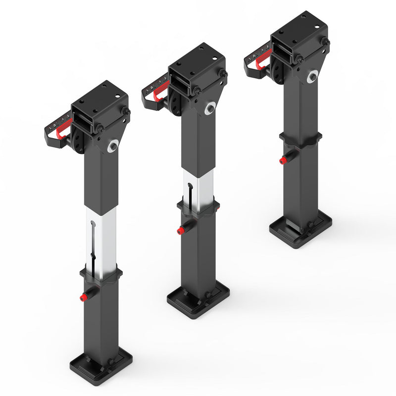 Load image into Gallery viewer, Iluma Telescopic Drop Down Stabilizer leg Corner Steadies 550 - 880mm Black