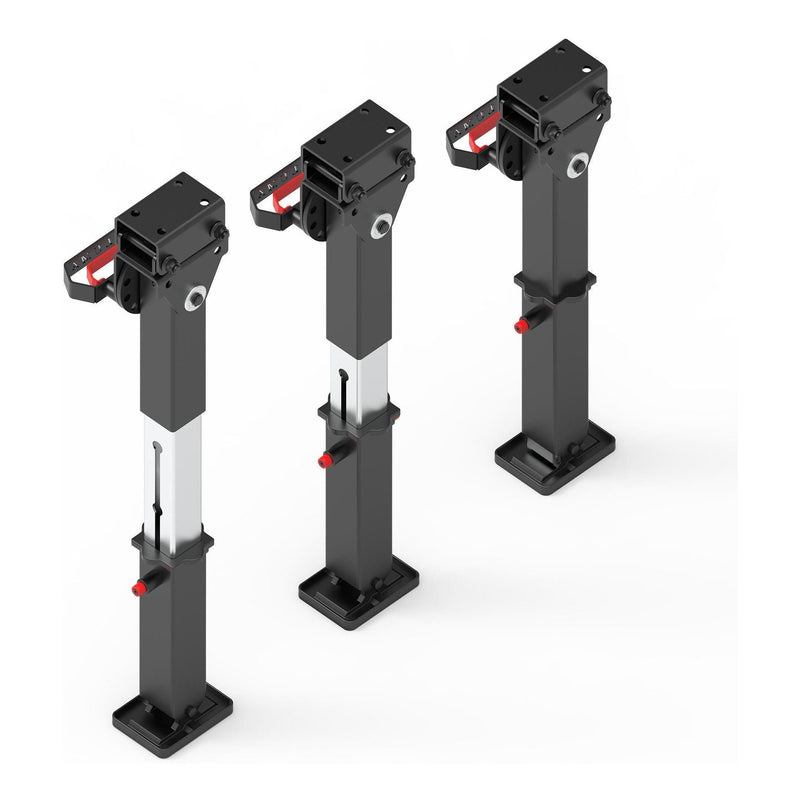 Load image into Gallery viewer, Iluma Telescopic Drop Down Stabilizer leg Corner Steadies 550 - 880mm Black