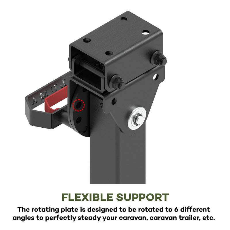 Load image into Gallery viewer, Iluma Telescopic Drop Down Stabilizer leg Corner Steadies 550 - 880mm Black