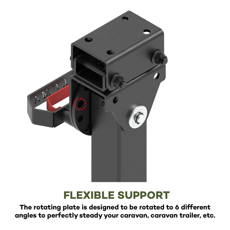 Load image into Gallery viewer, Iluma Telescopic Drop Down Stabilizer leg Corner Steadies 550 - 880mm Black