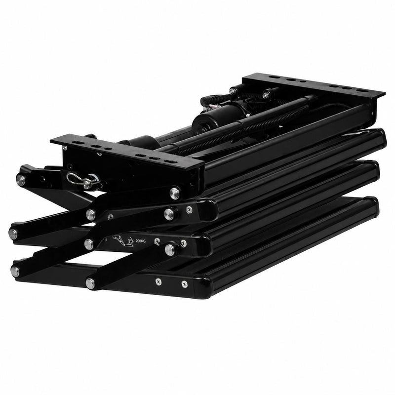 Load image into Gallery viewer, Iluma Triple Electric Aluminium Step Inc Amber LED Light Black