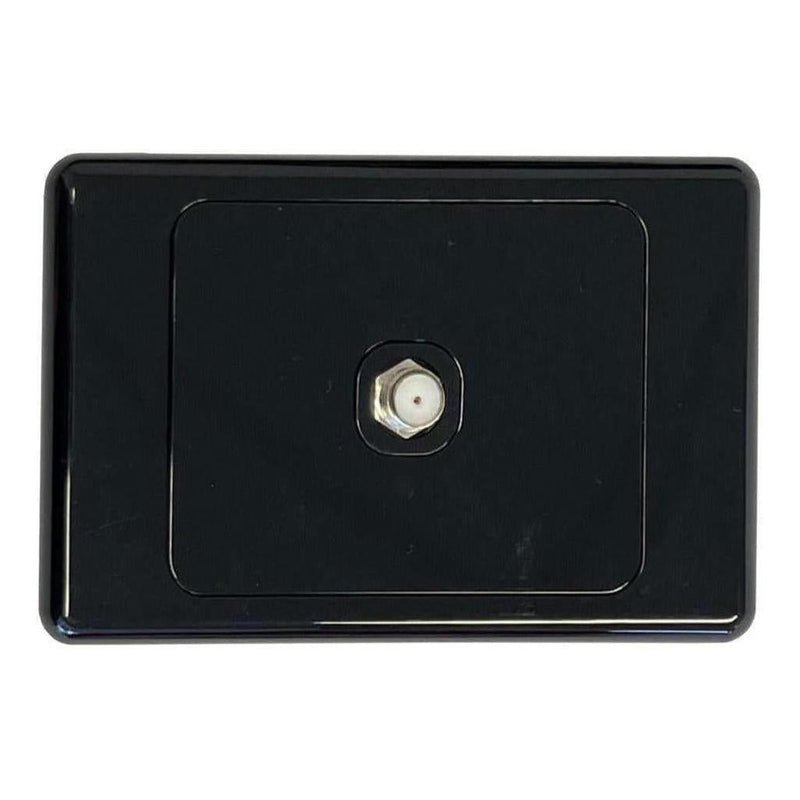 Load image into Gallery viewer, Iluma Wall Plate Single TV Antenna F Type Socket Outlet Black