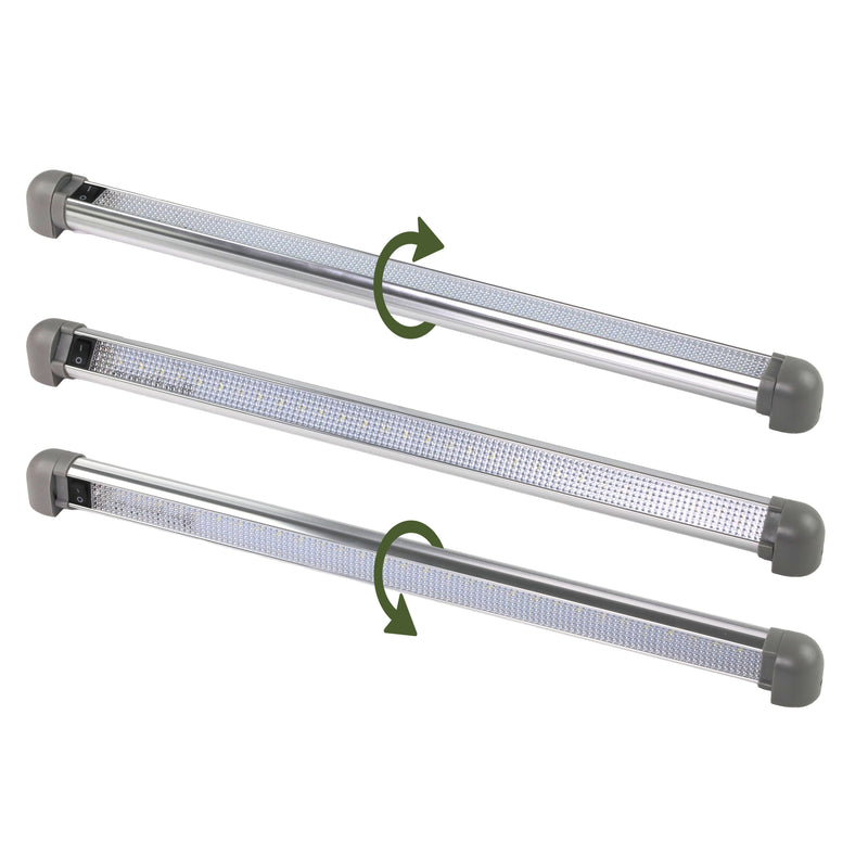 Load image into Gallery viewer, Iluma LED 18.50" 470mm 12 - 28v Interior Swivel Light With On/Off Switch Silver