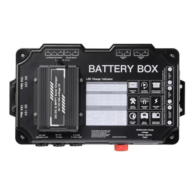 Load image into Gallery viewer, Kong 12V Battery Box Power Station With 25 Amp DC-DC Charger IP66