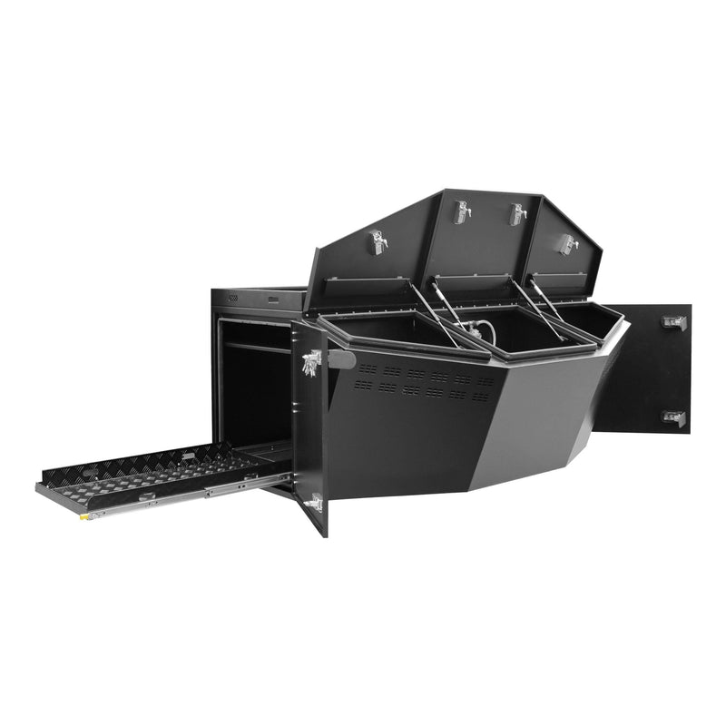 Load image into Gallery viewer, Kong Black Aluminium Monster Tool Box 4 Compartments 2100x1159x830mm