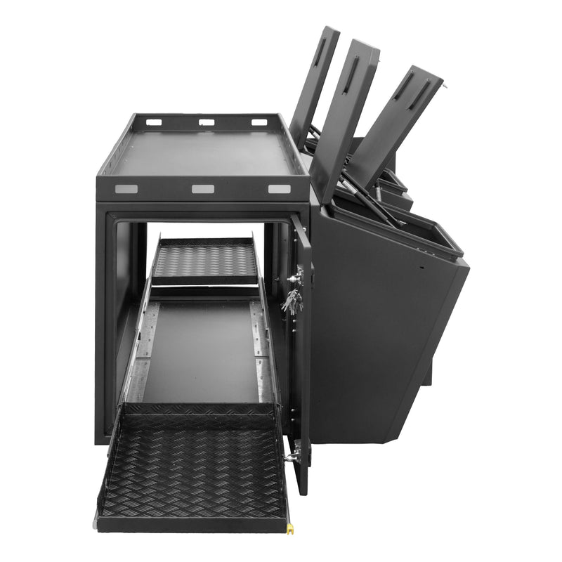 Load image into Gallery viewer, Kong Black Aluminium Tool Box 4 Compartments 2100x1133x755mm