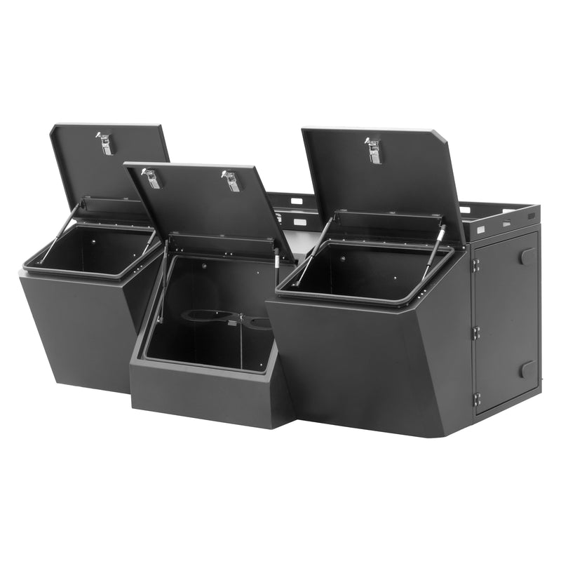 Load image into Gallery viewer, Kong Black Aluminium Tool Box 4 Compartments 2100x1133x755mm
