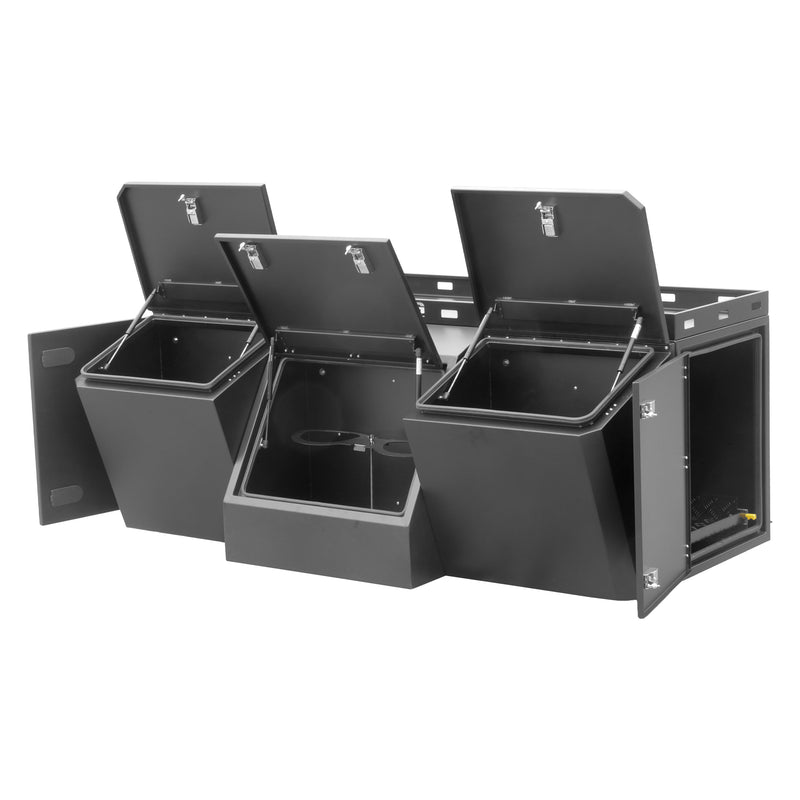 Load image into Gallery viewer, Kong Black Aluminium Tool Box 4 Compartments 2100x1133x755mm