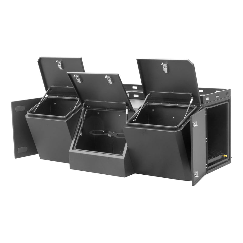 Load image into Gallery viewer, Kong Black Aluminium Tool Box 4 Compartments 2100x1133x755mm