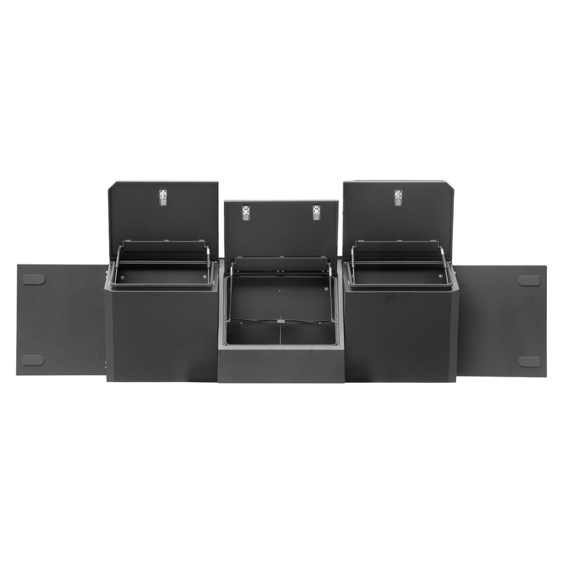Load image into Gallery viewer, Kong Black Aluminium Tool Box 4 Compartments 2100x1133x755mm