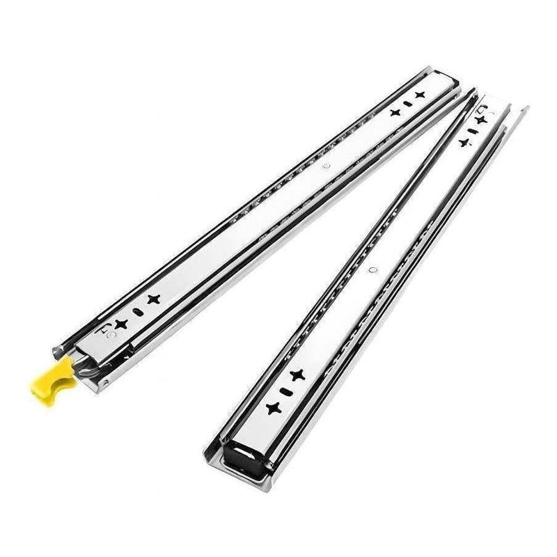 Load image into Gallery viewer, Kong Heavy Duty LH Locking Drawer Slides Stainless Steel 600mm - 120Kgs Pair