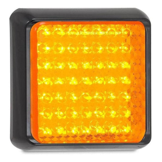 LED Autolamp 12/24V 100 Series Single Function Amber Indicator LED Light