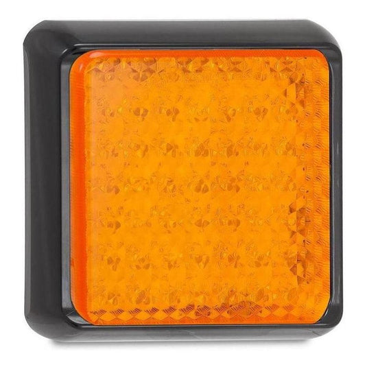 LED Autolamp 12/24V 100 Series Single Function Amber Indicator LED Light