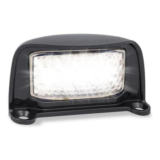 LED Autolamp 12/24V License Plate Lamp Black Bracket 76x42x30mm